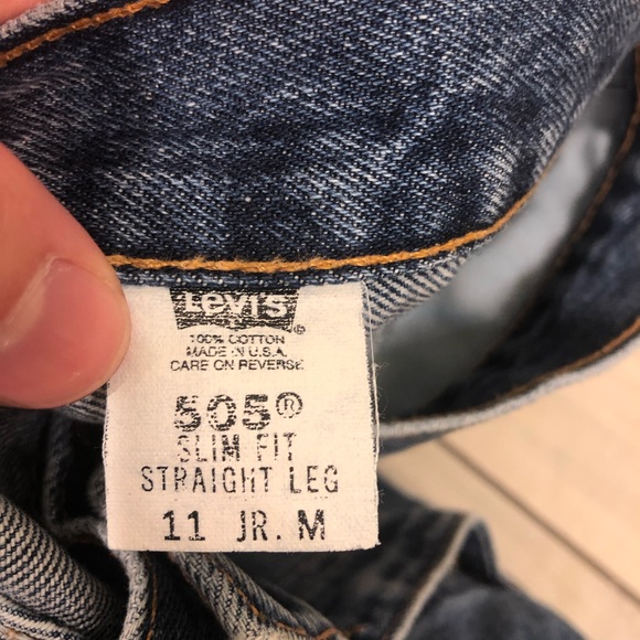 505 slim fit straight leg 11 jr m Levis jeans - Picture 4 of 4